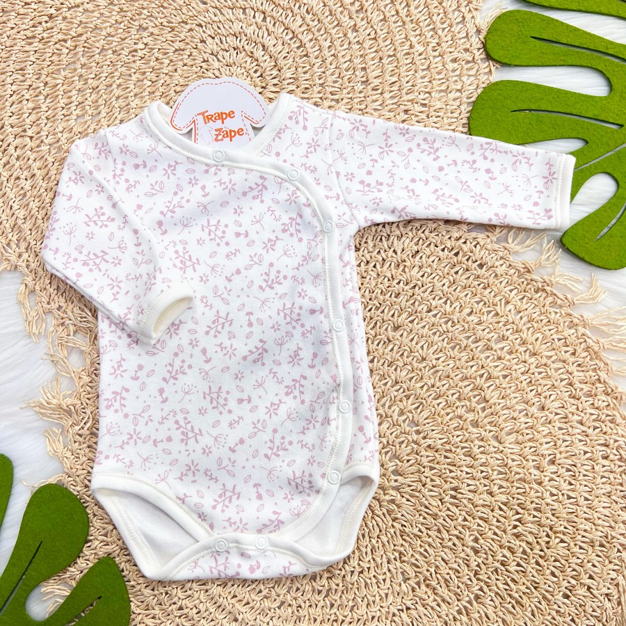 Body Kimono M/L Raminhos Lilás - Off White 
